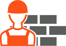 Worker and Concrete Worker and Concrete